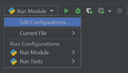 creating zen-garden configurations in pycharm